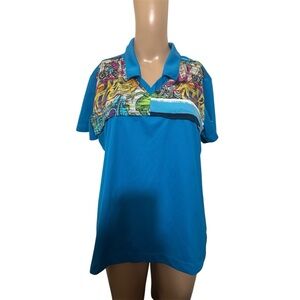 Nike Blue Dri-FIT Polo golf Shirt